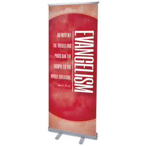 Celestial Evangelism 2'7" x 6'7"  Vinyl Banner