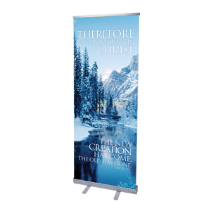 Reflections New Creation 2'7" x 6'7"  Vinyl Banner