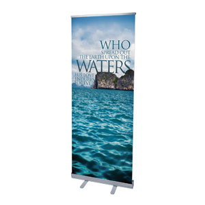 Reflections Waters 2'7" x 6'7"  Vinyl Banner