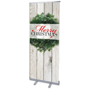 Wreath Set R 2'7" x 6'7"  Vinyl Banner