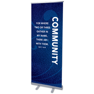 Flourish Community 2'7" x 6'7"  Vinyl Banner