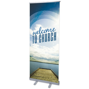 Season Welcome Lake 2'7" x 6'7"  Vinyl Banner