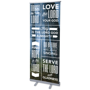 Phrases Praise R 2'7" x 6'7"  Vinyl Banner