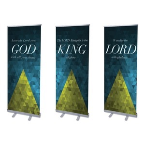 Majesty Triptych  2'7" x 6'7"  Vinyl Banner