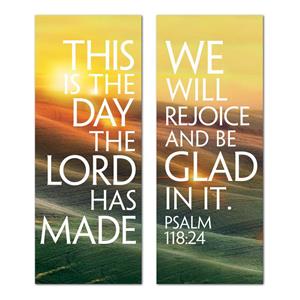 We Will Rejoice  2'7" x 6'7"  Vinyl Banner