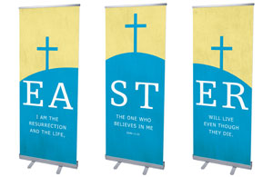 Easter Hill  2'7" x 6'7"  Vinyl Banner