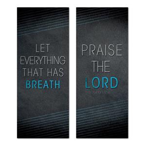 Praise The Lord  2'7" x 6'7"  Vinyl Banner