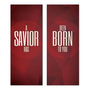 Savior Pair 2'7" x 6'7"  Vinyl Banner