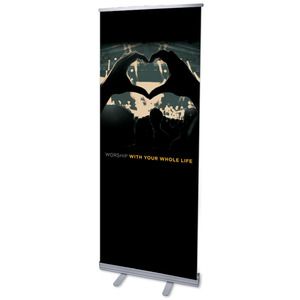 Worshiper Heart 2'7" x 6'7"  Vinyl Banner