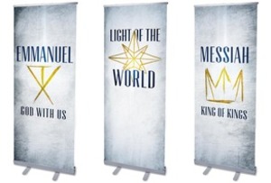 Light of the World Star 2'7" x 6'7"  Vinyl Banner