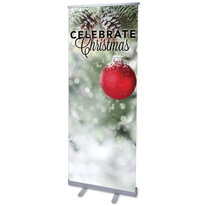 Red Logo Ball 2'7" x 6'7"  Vinyl Banner