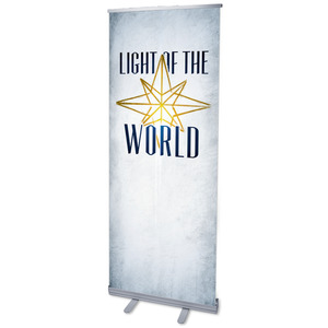 Light of the World Star M 2'7" x 6'7"  Vinyl Banner