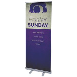 Color Block Easter 2'7" x 6'7"  Vinyl Banner