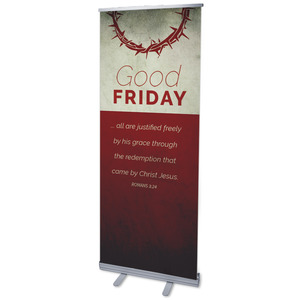 Color Block Good Friday 2'7" x 6'7"  Vinyl Banner