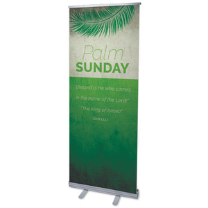 Color Block Palm Sunday 2'7" x 6'7"  Vinyl Banner