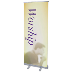 Traditions Worship 2'7" x 6'7"  Vinyl Banner