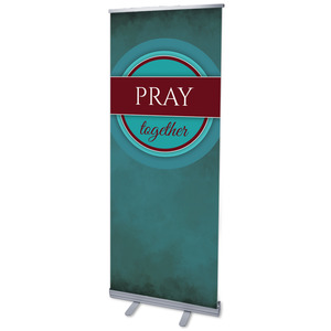 Together Circles Pray 2'7" x 6'7"  Vinyl Banner