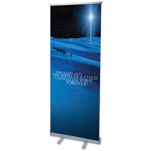 2000 Years Ago 2'7" x 6'7"  Vinyl Banner