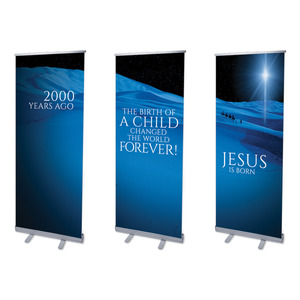 2000 Years Ago 2'7" x 6'7"  Vinyl Banner