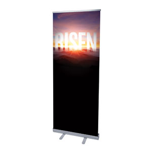 Mountain Risen 2'7" x 6'7"  Vinyl Banner