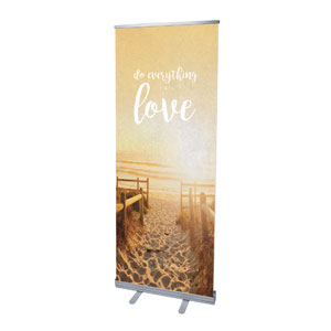 Photo Scriptures 1 Cor 16:14 2'7" x 6'7"  Vinyl Banner