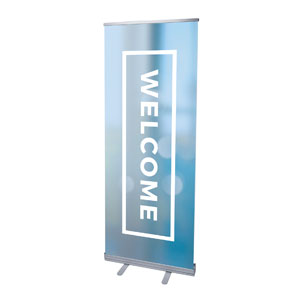 Shimmer Welcome 2'7" x 6'7"  Vinyl Banner