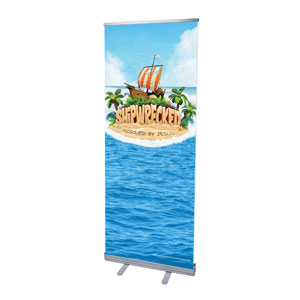 Shipwrecked 2'7" x 6'7"  Vinyl Banner