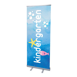 Ocean Buddies Kindergarten 2'7" x 6'7"  Vinyl Banner