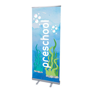 Ocean Buddies Preschool 2'7" x 6'7"  Vinyl Banner