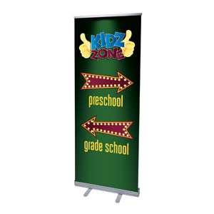 Marquee Directional 2'7" x 6'7"  Vinyl Banner