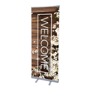 Wooden Slats Spring 2'7" x 6'7"  Vinyl Banner