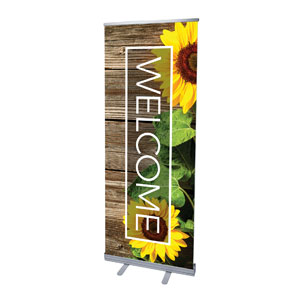 Wooden Slats Summer 2'7" x 6'7"  Vinyl Banner