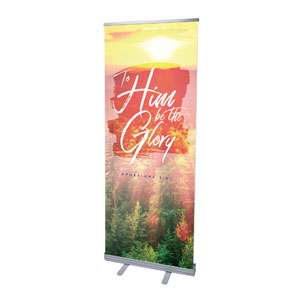 Beautiful Praise Be The Glory 2'7" x 6'7"  Vinyl Banner