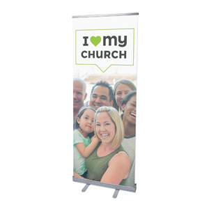 ILMC Believe Love Serve 2'7" x 6'7"  Vinyl Banner