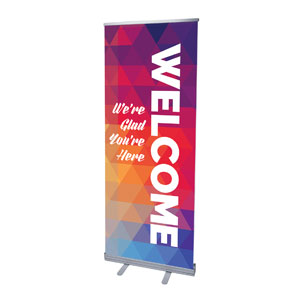 Geometric Bold 2'7" x 6'7"  Vinyl Banner