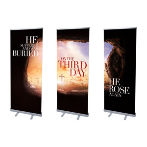 Third Day Triptych 2'7" x 6'7"  Vinyl Banner