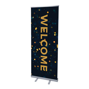 Christmas At Bokeh Welcome 2'7" x 6'7"  Vinyl Banner