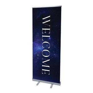 Begins With Christ Manger Welcome 2'7" x 6'7"  Vinyl Banner