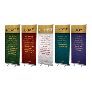 Celebrate The Season Advent Set 2'7" x 6'7"  Vinyl Banner