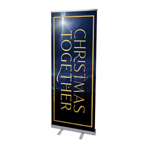 Christmas Together Night 2'7" x 6'7"  Vinyl Banner