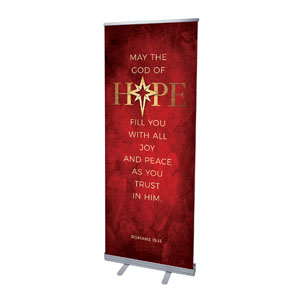 Hope Is Born Star Scripture 2'7" x 6'7"  Vinyl Banner