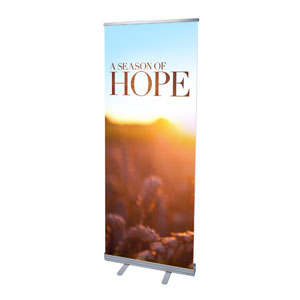 Season of Hope Wheat 2'7" x 6'7"  Vinyl Banner