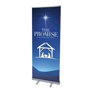 The Promise Manger 2'7" x 6'7"  Vinyl Banner