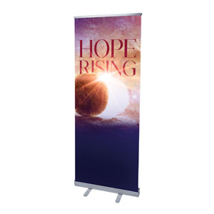 Hope Rising 2'7" x 6'7"  Vinyl Banner