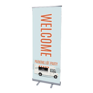 Parking Lot Party 2'7" x 6'7"  Vinyl Banner