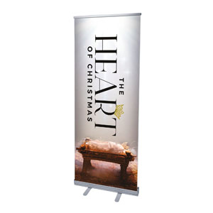 The Heart of Christmas 2'7" x 6'7"  Vinyl Banner