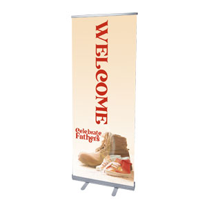 Celebrate Fathers 2'7" x 6'7"  Vinyl Banner