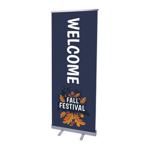 Fall Festival Invited 2'7" x 6'7"  Vinyl Banner