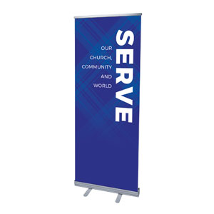 Plaid Serve 2'7" x 6'7"  Vinyl Banner