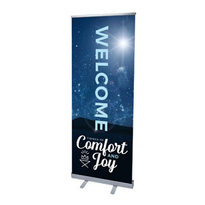 Comfort and Joy 2'7" x 6'7"  Vinyl Banner